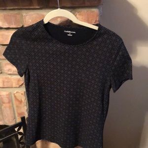 Shortsleeved work shirt with dotted design